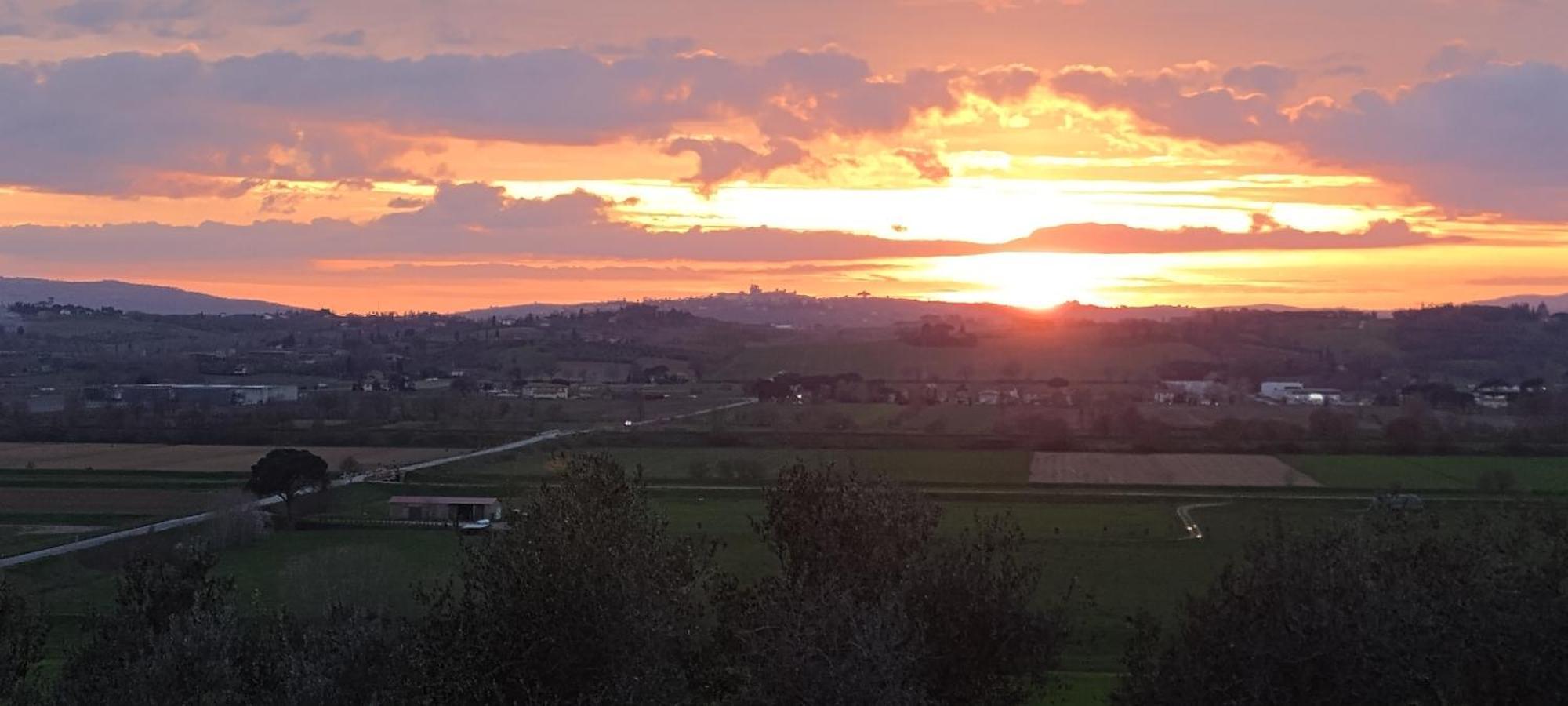 Podere Il Belvedere Su Cortona Castiglion Fiorentino Bagian luar foto